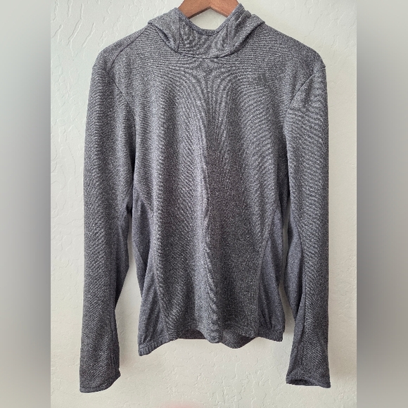 Clearance! Adidas Running Heathered Gray Long Sleeve Athletic Hoodie - Picture 16 of 16